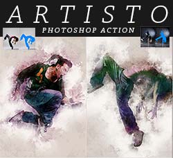 极品PS动作－水墨艺术(第一版)：Artisto - Photoshop Action